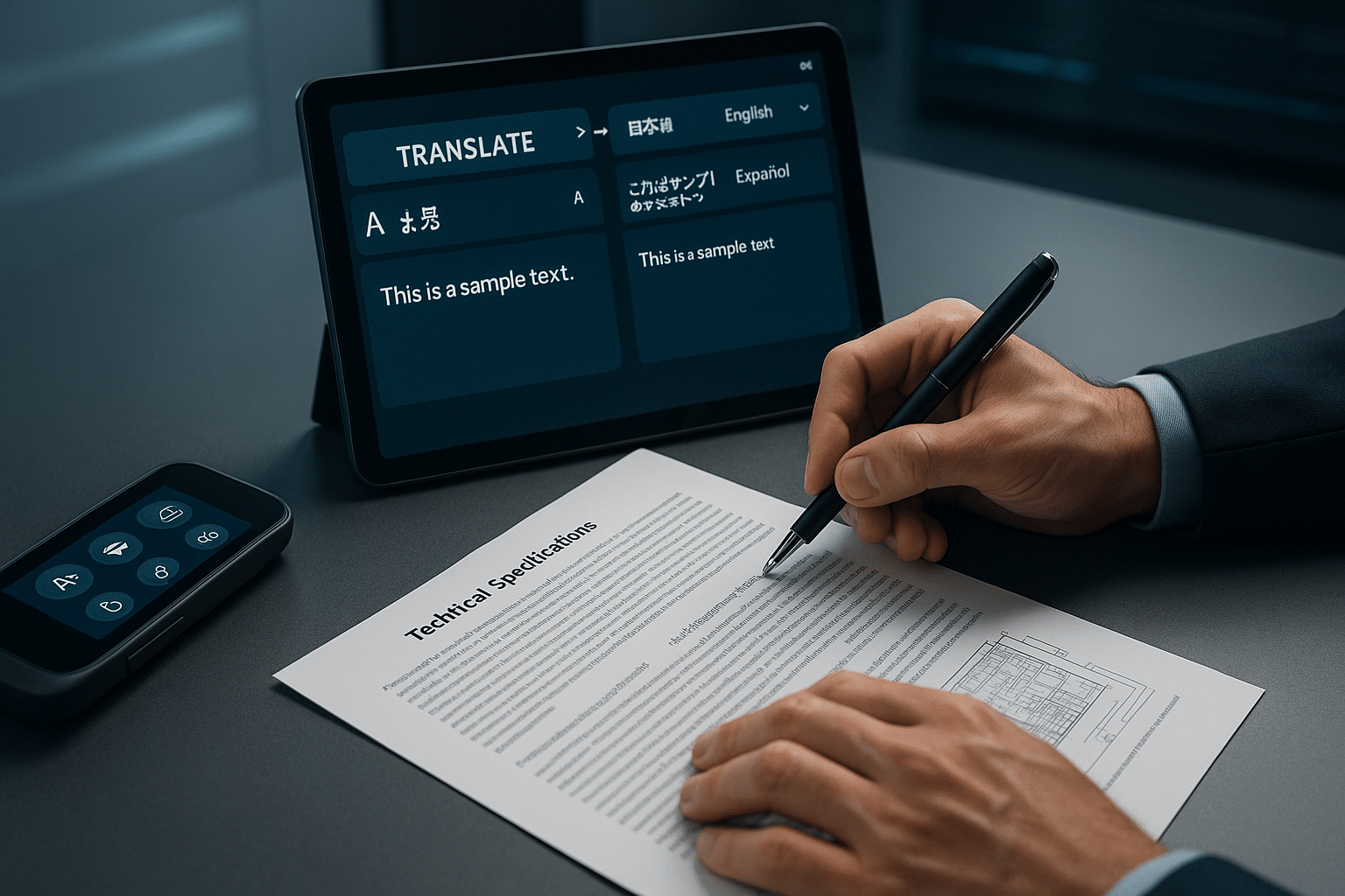 traduction notice technique - illustration