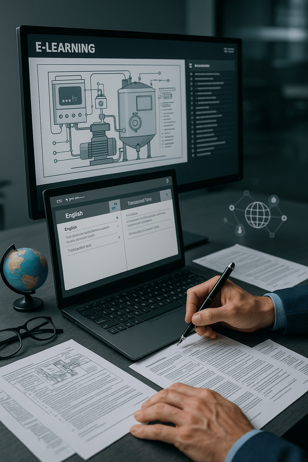 traduction e-learning technique - illustration