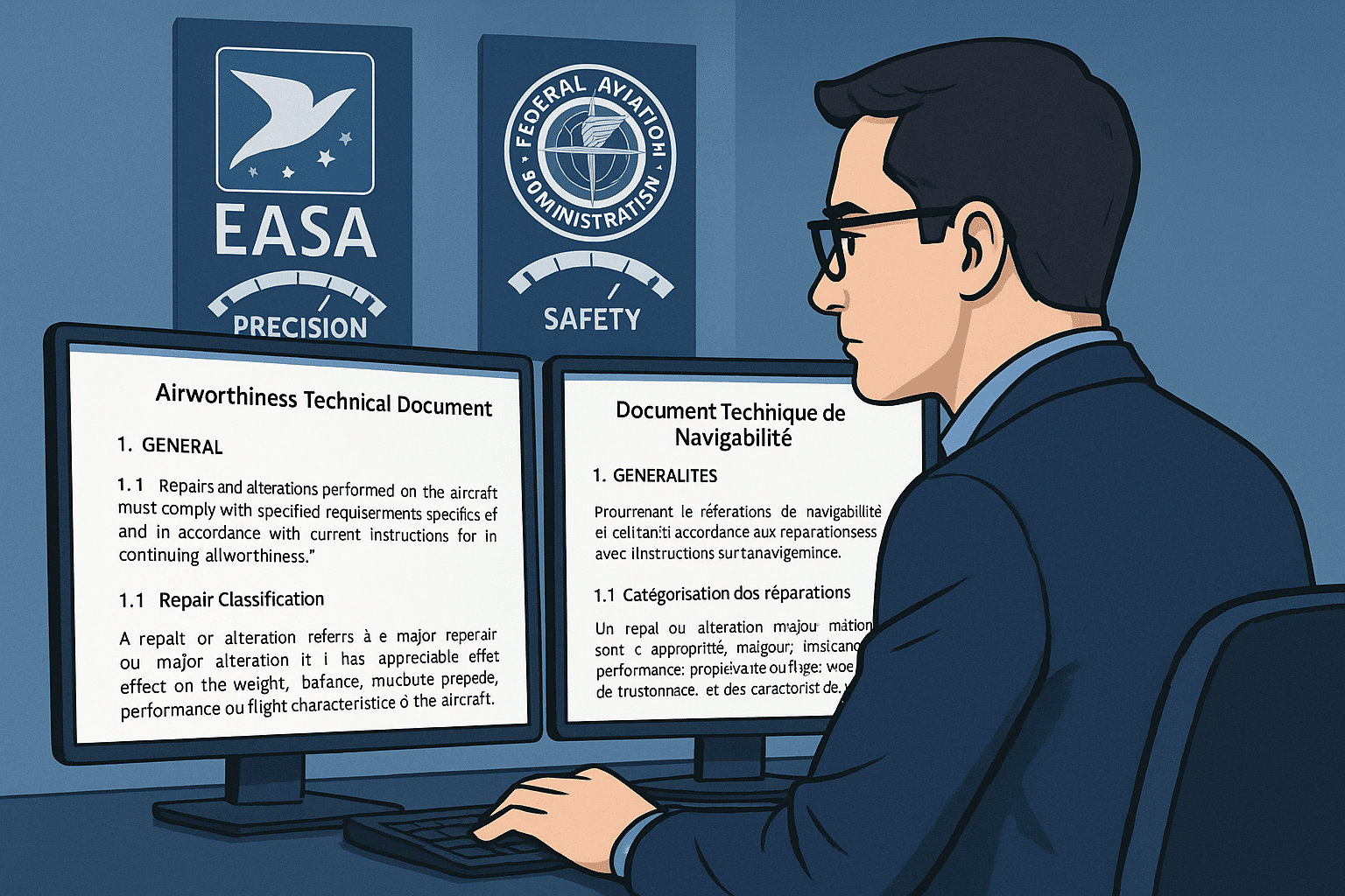 traduction dossier navigabilité - illustration