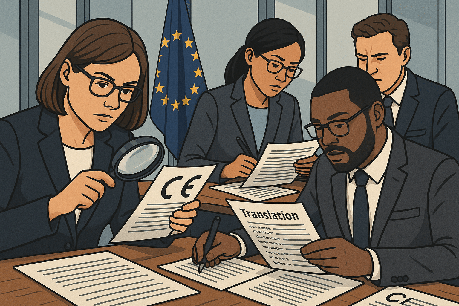 traduction marquage CE - illustration